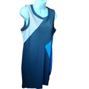 Color Block Office / Midi Pencil Dress Size 12